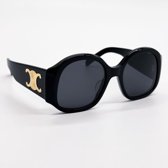 NEW CL40305U 01A OVERSIZED BLACK WOMEN SUNGLASSES CELINE CL40305U - Picture 9 of 14